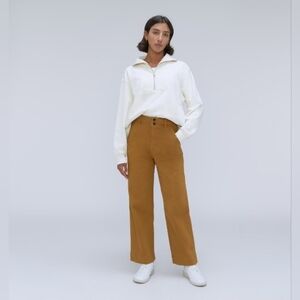 Everlane Organic Wide-Leg Pant - Tapenade - Size 2